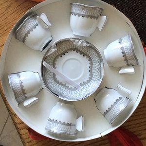 Set of 6 Demi tases cups